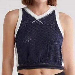 Free People Movement Slam Dunk Navy Top..NWT *XS